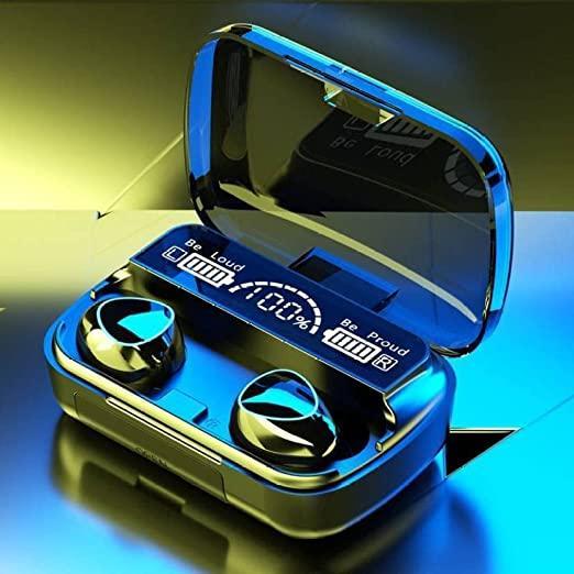 M10 Pro TWS Wireless Earbuds – Touch Control, 2000mAh Power Bank Case, IPX7 Waterproof