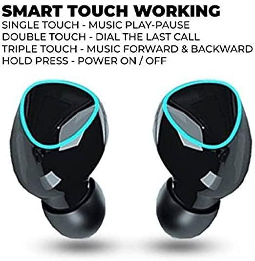 M10 Pro TWS Wireless Earbuds – Touch Control, 2000mAh Power Bank Case, IPX7 Waterproof